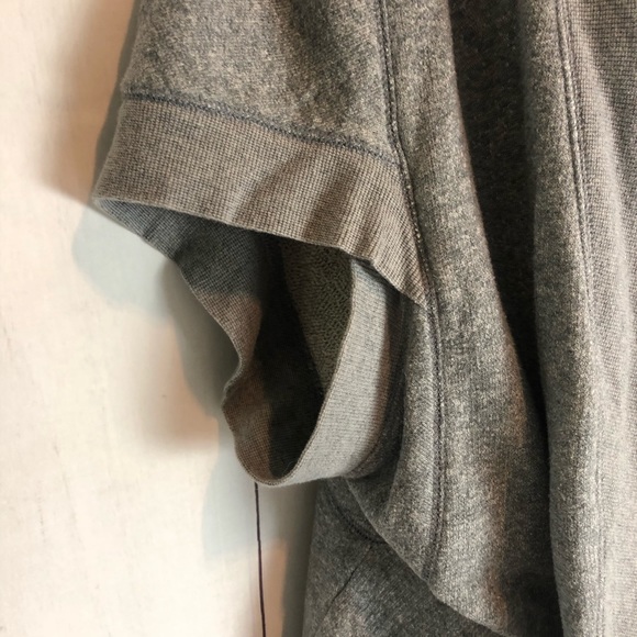 Converse Short Sleeve Open Cocoon Cardigan Gray - Picture 7 of 7